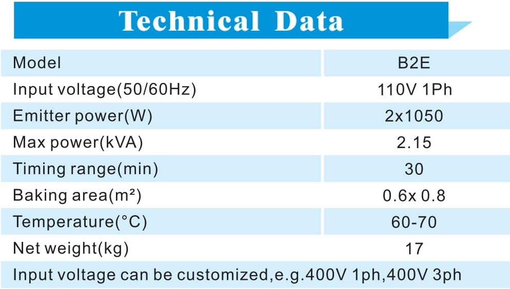 Infrared Paint Curing Lamp 110V 2KW K146