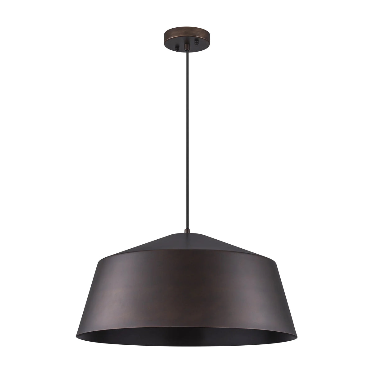 Antique Brown Dome Industrial Pendant X12334