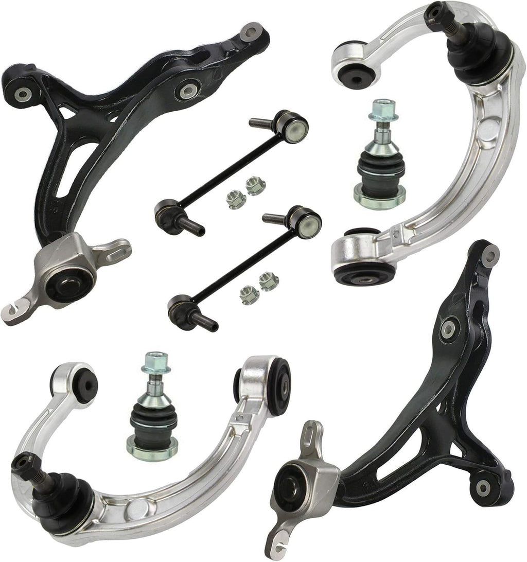 Front Upper & Lower Control Arms Lower Ball Joints Sway Bar Links Q34265