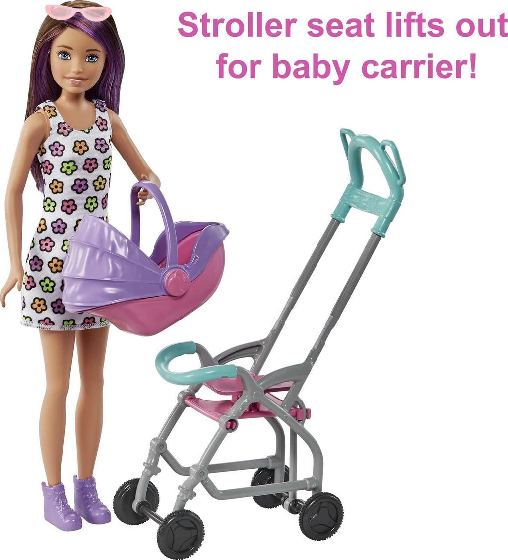 Stroller Playset with Dolls and 5 Accessories A4341