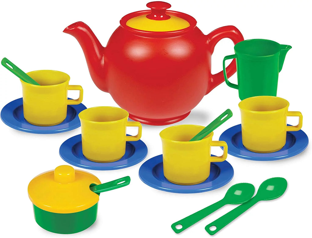 15 Pc Plastic Play Tea Set Y26796