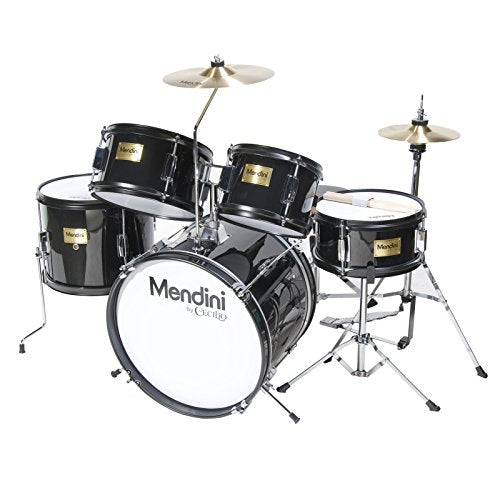 5 Piece Junior Drum Set with Bass Toms Snare Cymbal Hi-Hat Drumsticks & Seat Q7279