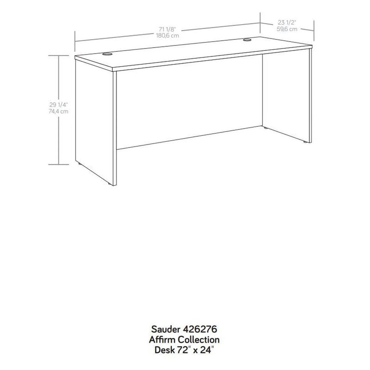 72" x 24" Engineered Wood Desk Shell in Classic Cherry R605