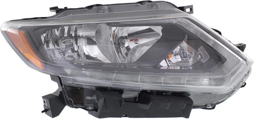 Headlight Assembly Compatible with 2014-2016 Nissan Rogue Halogen Passenger Side W3408