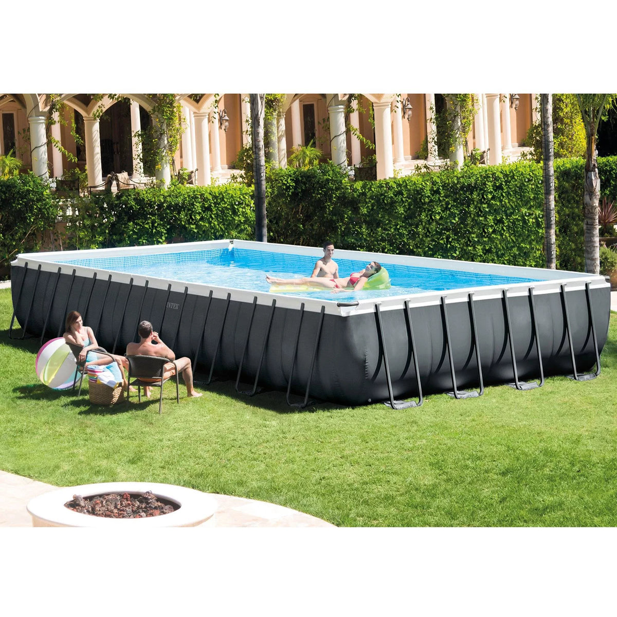 32ft x 16ft x 52in Rectangular Swimming Pool and Maintenance Kit O363989