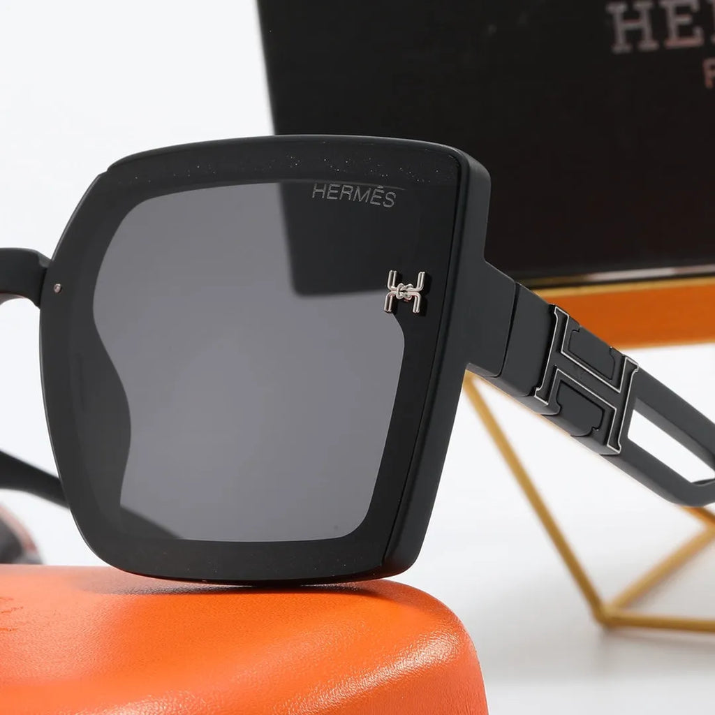 Fashion Big H Hollow Temple Polarized Sunglasses C554988