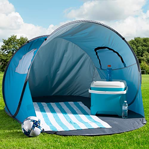 Blue Pop Up Beach Tent Sun Shelter with UV Protection O263