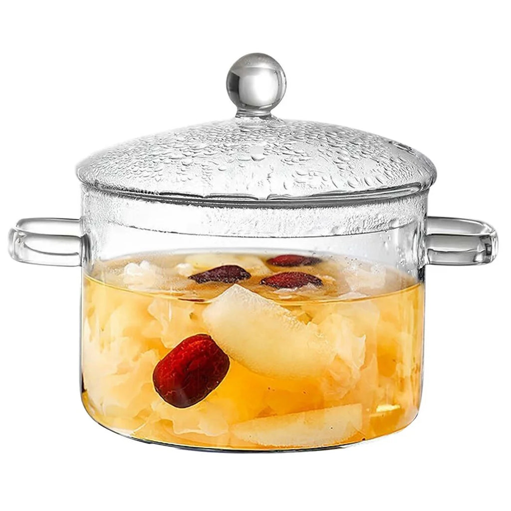 64oz High Borosilicate Glass Saucepan with Lid A62651