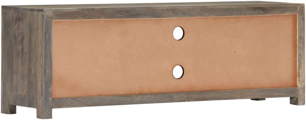 Gray TV Cabinet Solid Mango Wood J6613