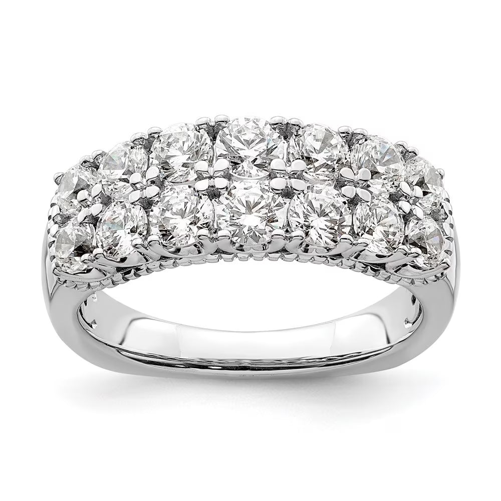 14k White Gold Lab Grown Diamond Band Z18360