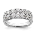 14k White Gold Lab Grown Diamond Band Z18360