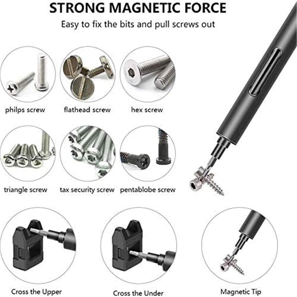 Mini Electric Precision Screwdriver with 55 Driver Bits Z238