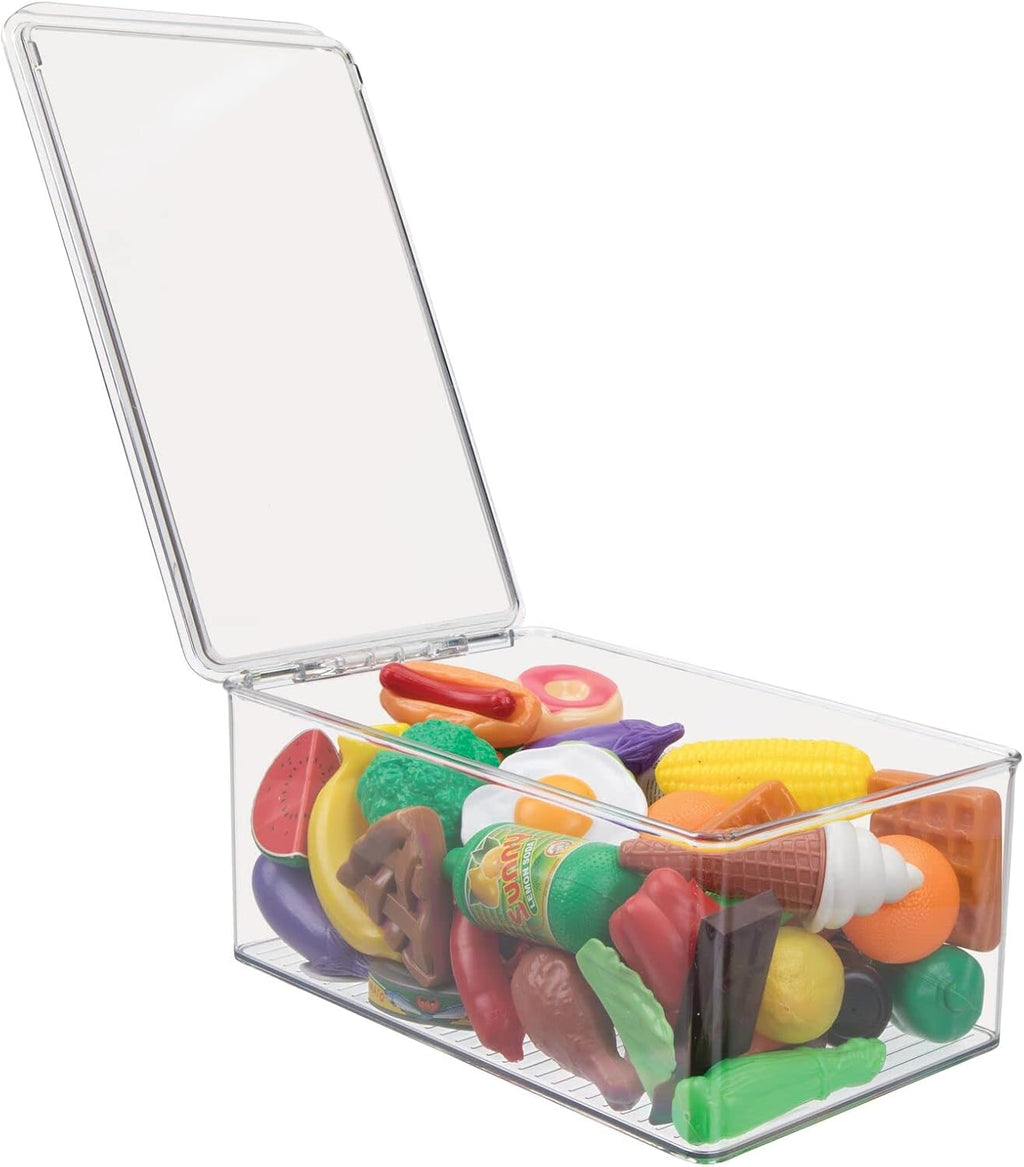 Clear Plastic Storage Box with Lid, 6 Pack V2153