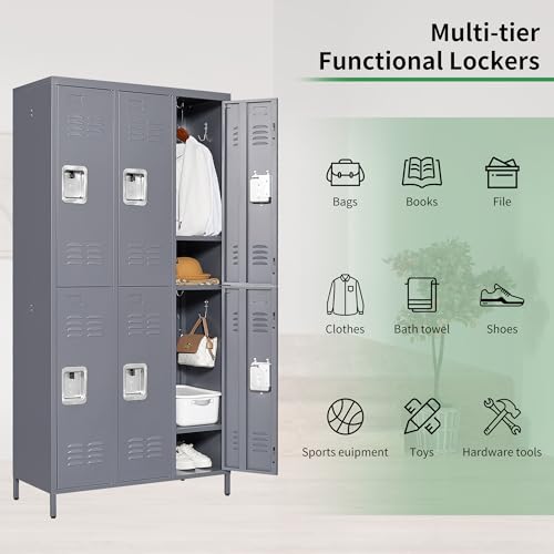 9 Door Steel Storage Locker (Black) A3133