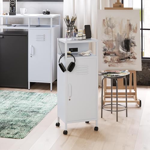 Hunter Green Metal Mobile Storage Cart C3582