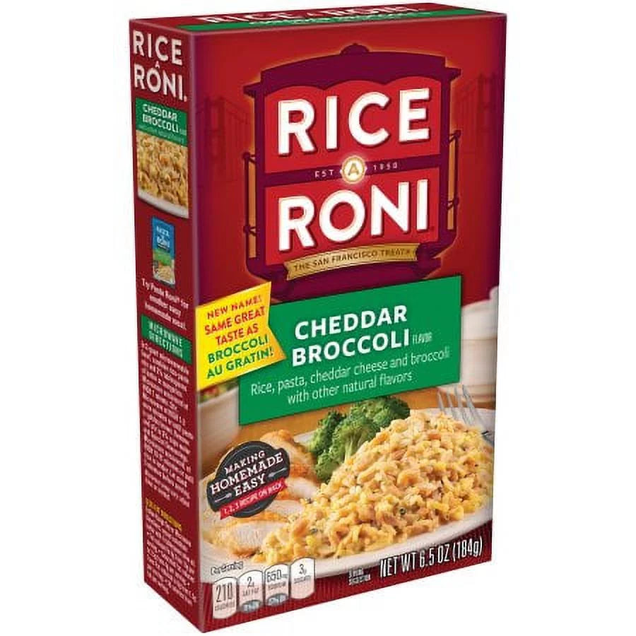 Cheddar Broccoli Rice 6.5oz Pack of 32 D91414