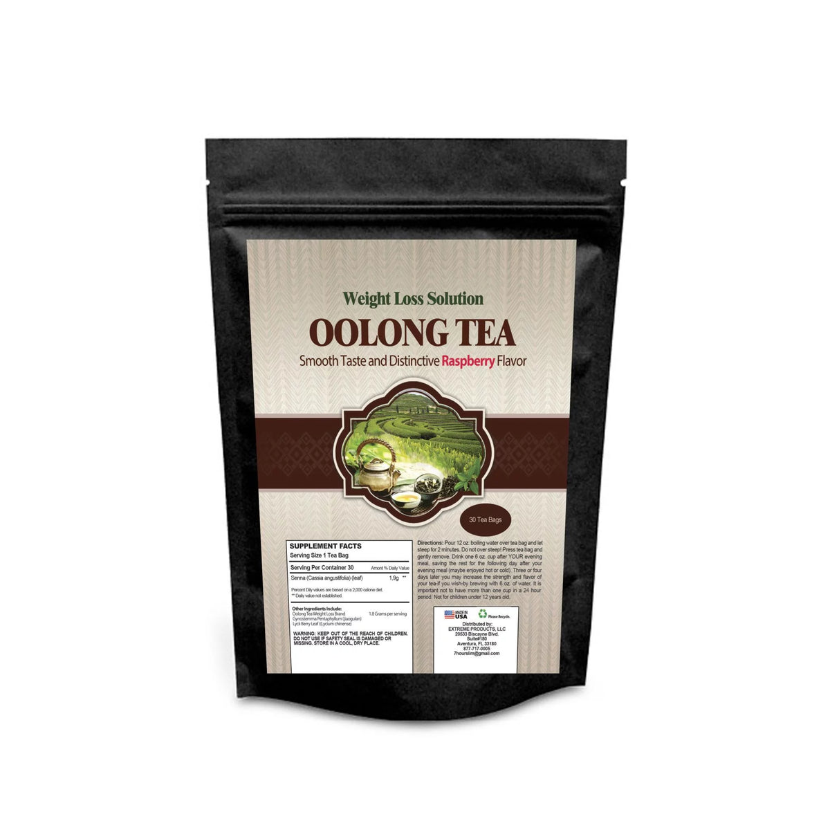 Oolong Raspberry Slimming Tea 180 count I2438