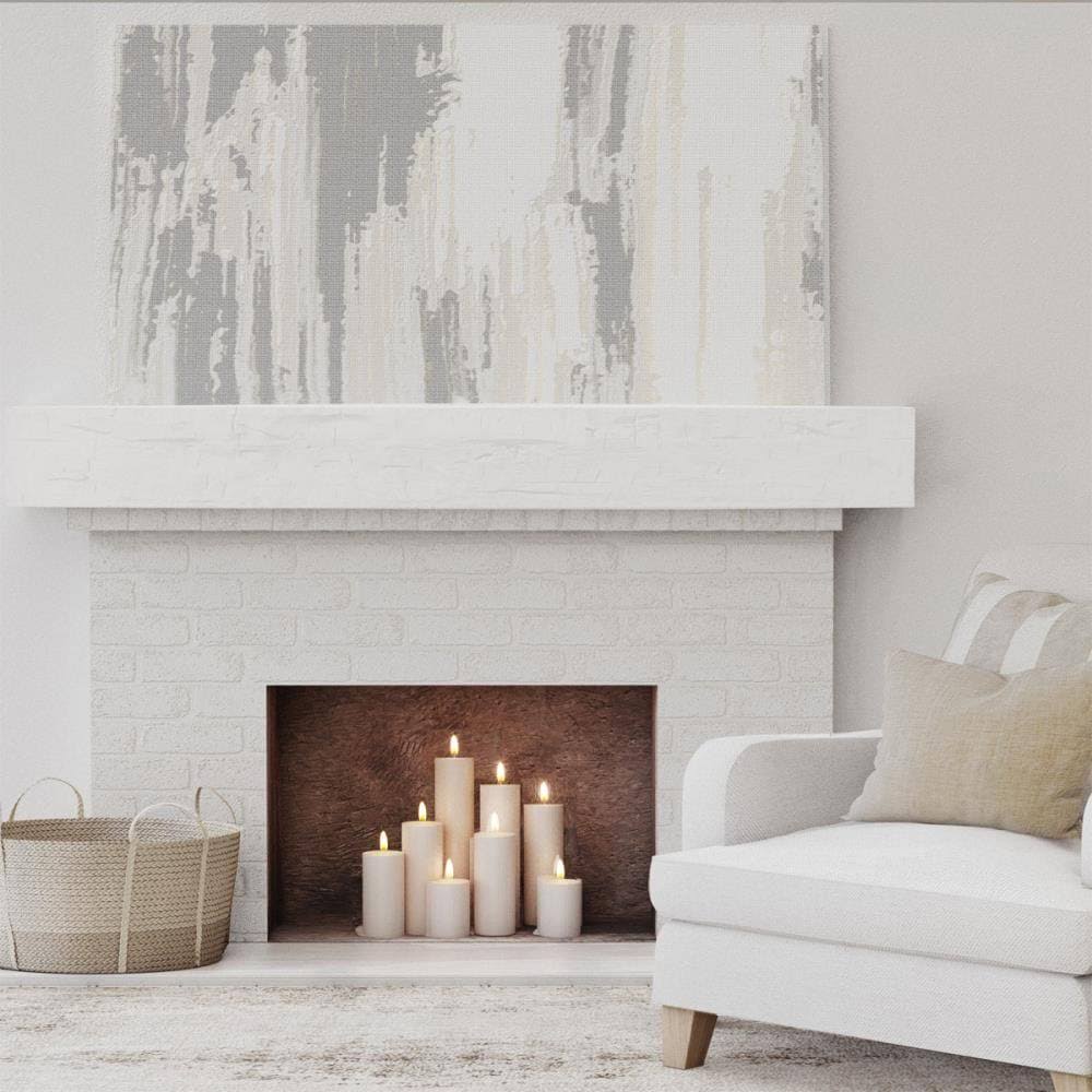 Hand Hewn Faux Wood Fireplace Mantel M1943