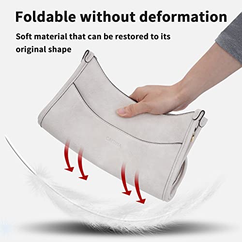 Vegan Leather Crossbody Shoulder Bag with 2PCS Adjustable Strap U2307
