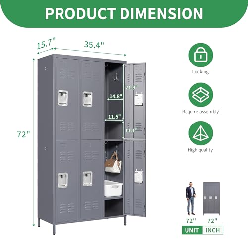 9 Door Steel Storage Locker (Black) A3133
