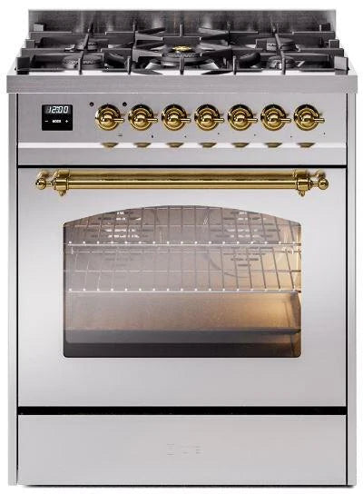 30 Dual Fuel Natural Gas Range in Stainless Steel Y178