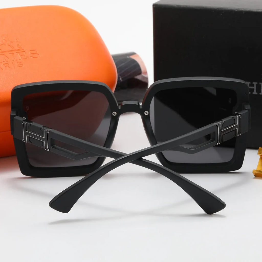 Fashion Big H Hollow Temple Polarized Sunglasses C554988