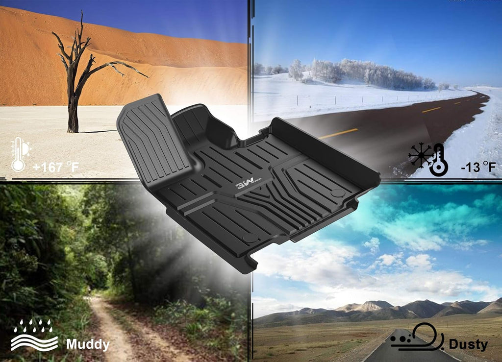 Black TPE All-Weather Car Floor Liners Full Set K85345