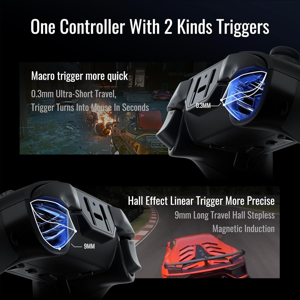 PC Controller with Hall & Micro Triggers M613