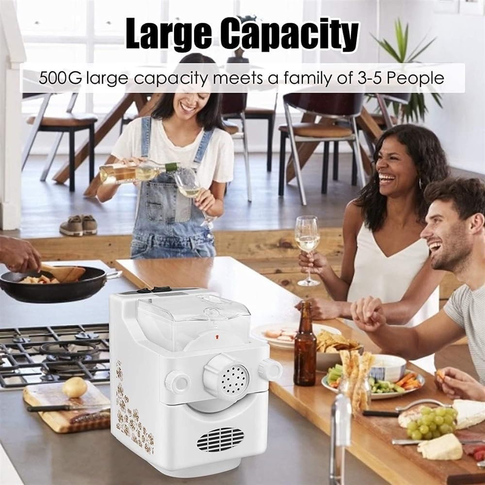 Electric Pasta Maker Machine, 180W Pasta Extruder Noodle Rolling Machine Fully Automatic K570938