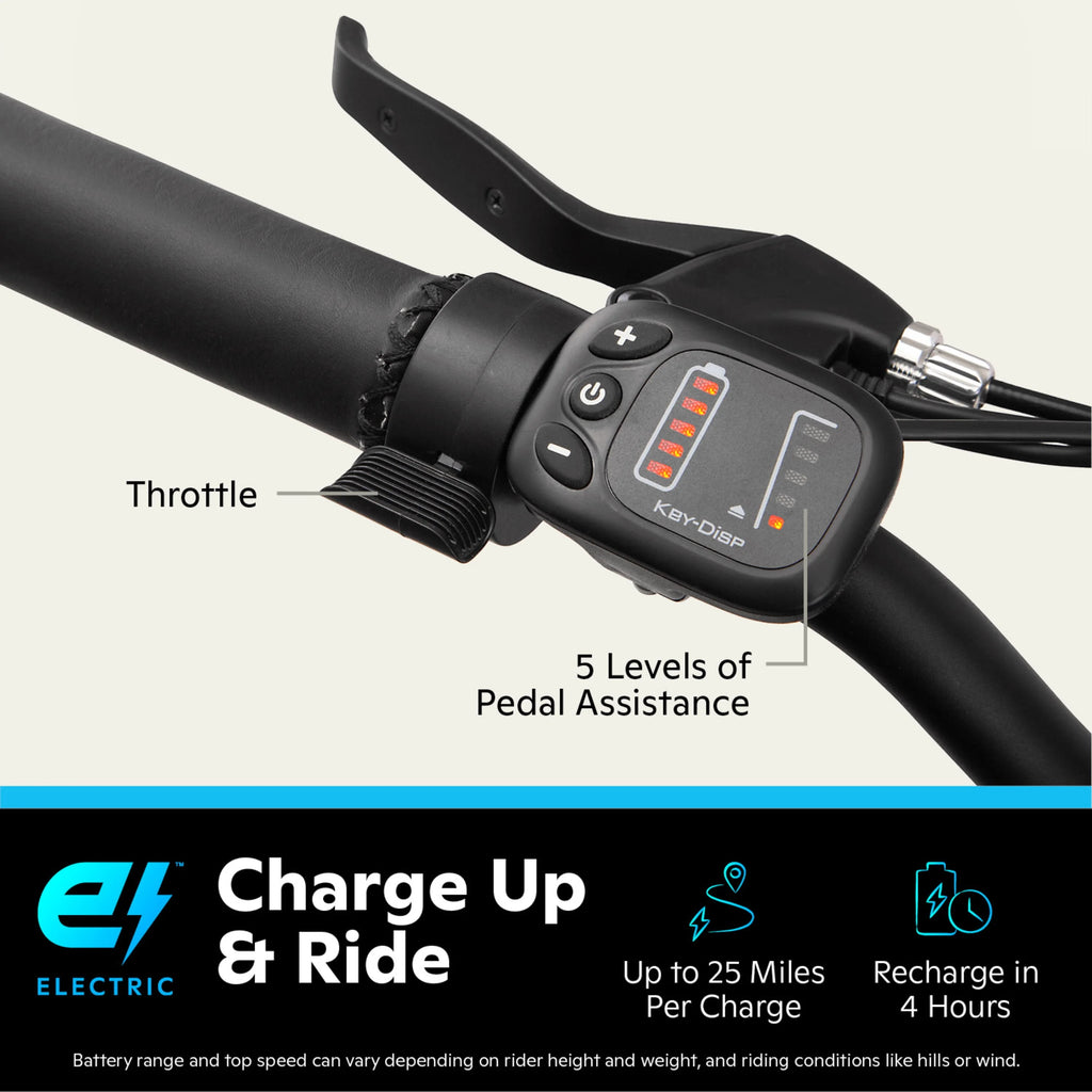 26-in. Low Step Cruiser Electric Bike 250w Motor W108783