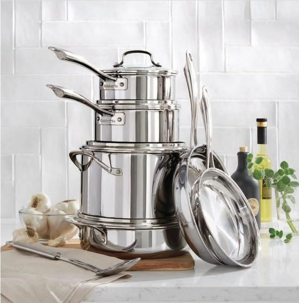 10-Piece Stainless Steel Cookware Set W138