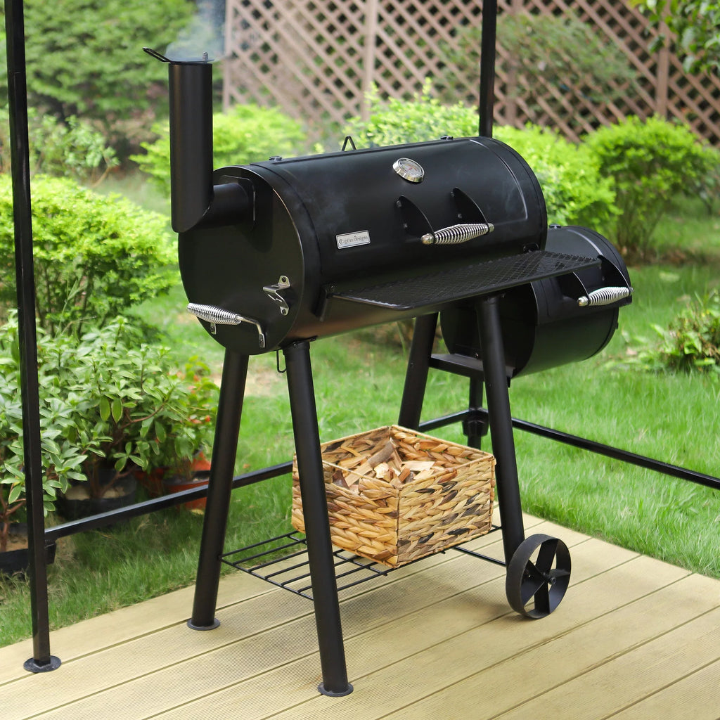 Portable Charcoal Grill with Offset Smoker R814622