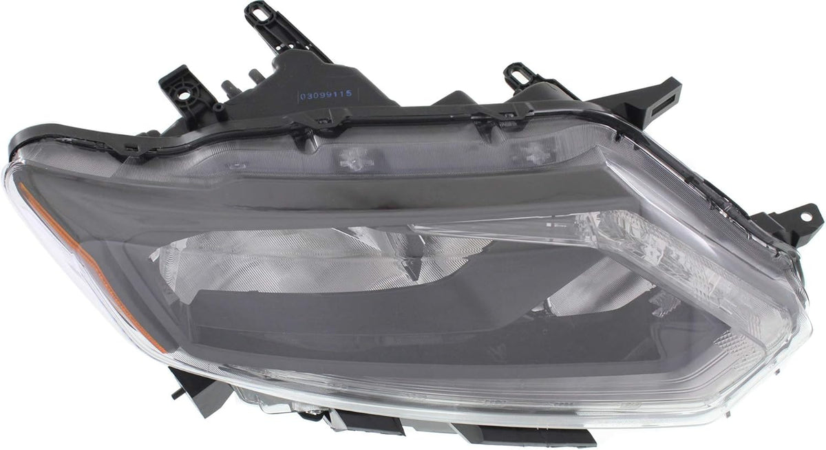 Headlight Assembly Compatible with 2014-2016 Nissan Rogue Halogen Passenger Side W3408