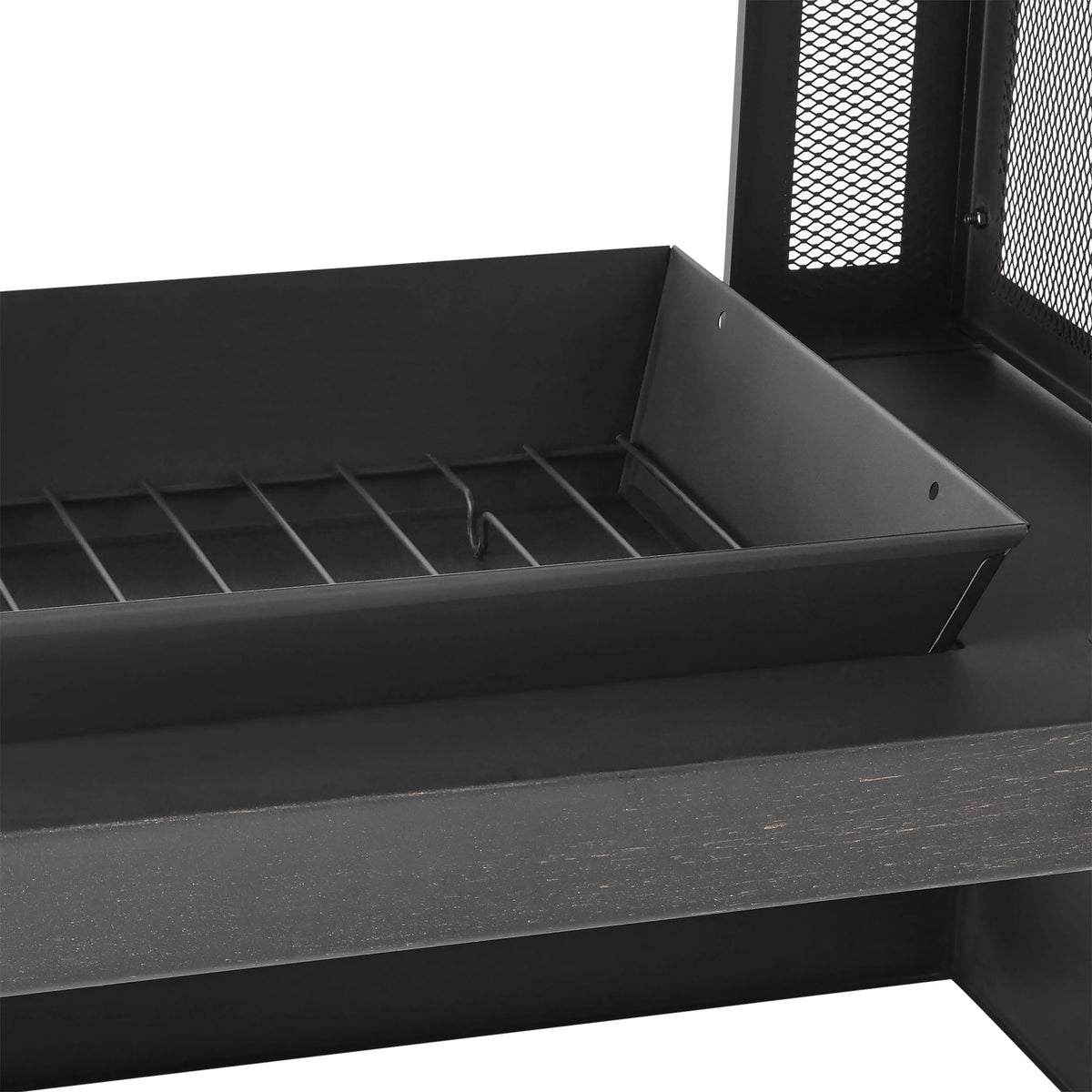 45-Inch Outdoor Steel Fireplace with Chimney D566