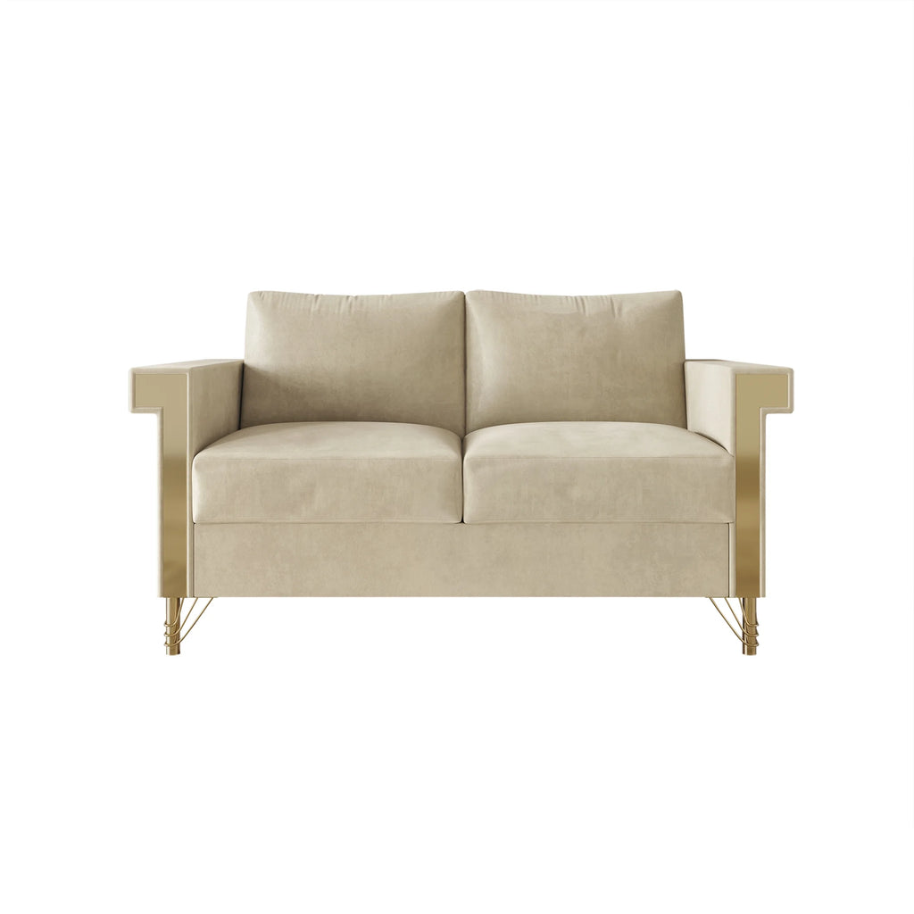 Velvet Upholstered Loveseat W23960