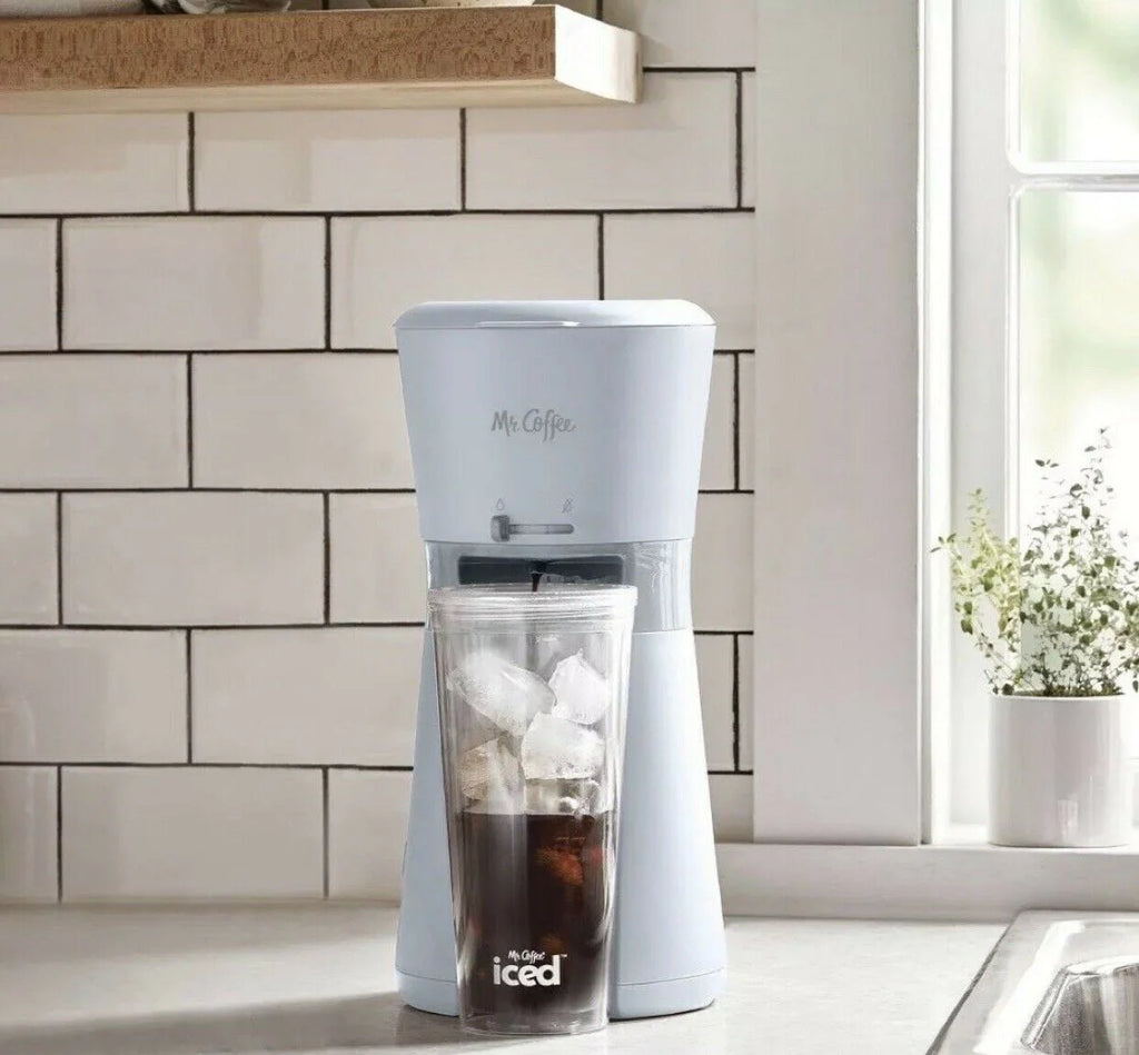 Iced Coffee Maker with Reusable Tumbler and Coffee Filter A2018