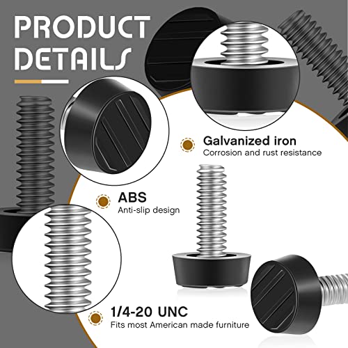 20 Pack Galvanized Steel Adjustable Furniture Levelers I46940