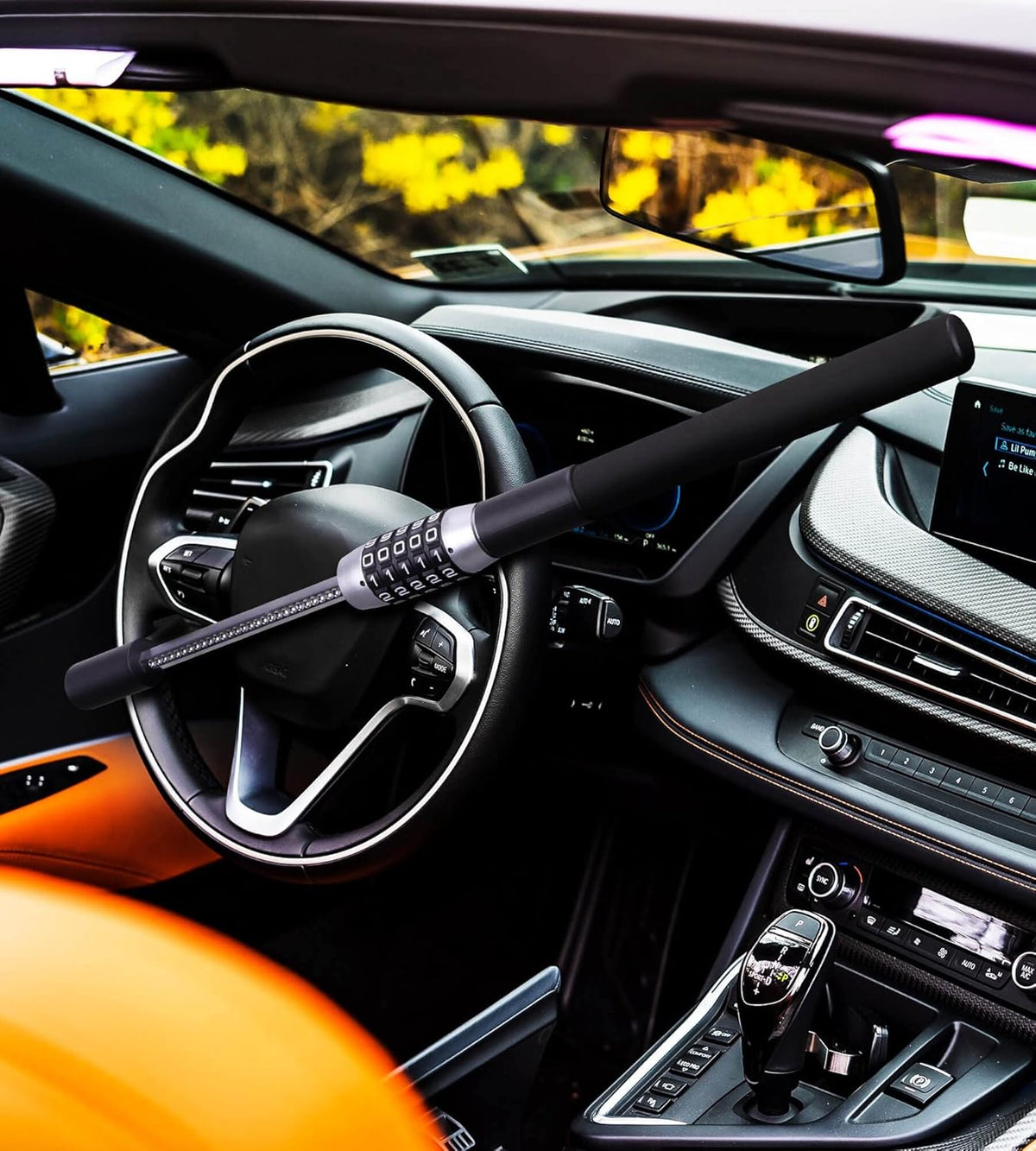 Steering Wheel Lock Anti Theft Extendable Heavy Duty Universal Car Truck SUV I6810