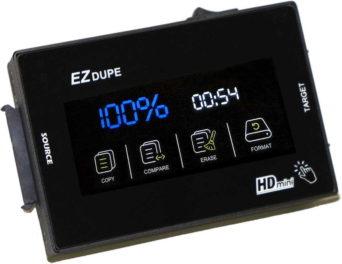 Hard Drive Duplicator with Touch Screen for 3.5 & 2.5 SATA HDD SSD P7757