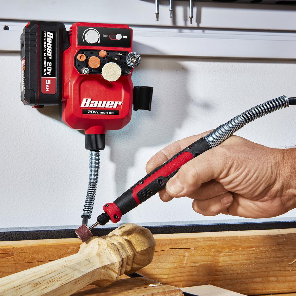 20V Cordless Variable-Speed Rotary Tool Kit with Flexible Shaft J3842