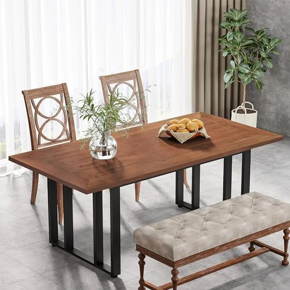 55 inch Rectangular Dining Table with Metal Frame G89791