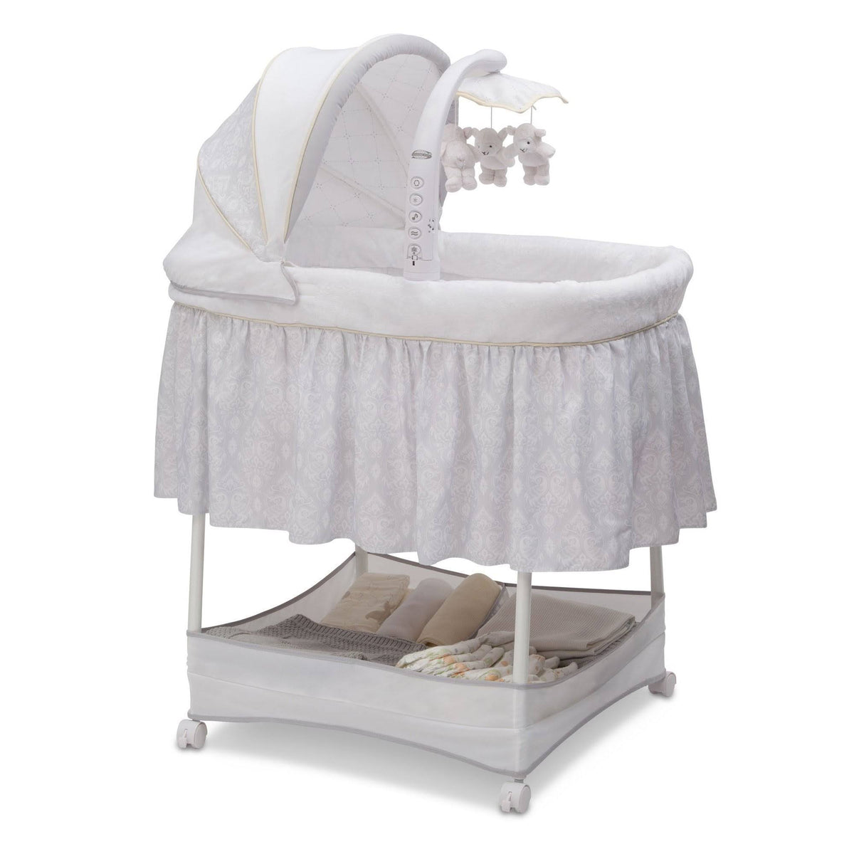 White Gliding Bassinet I83873