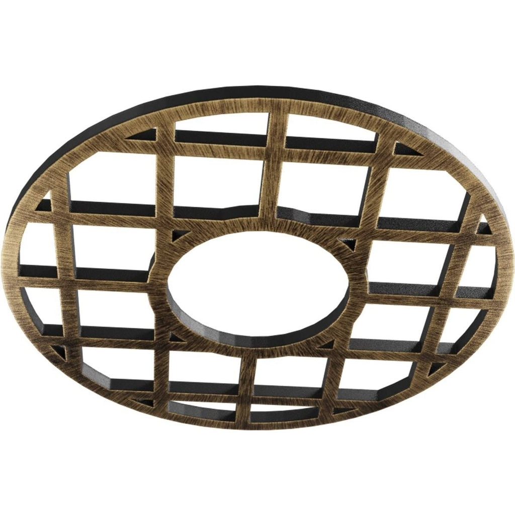34x22OD x 12 3/8x22ID x 1x22P PVC Pierced Ceiling Medallion E333656