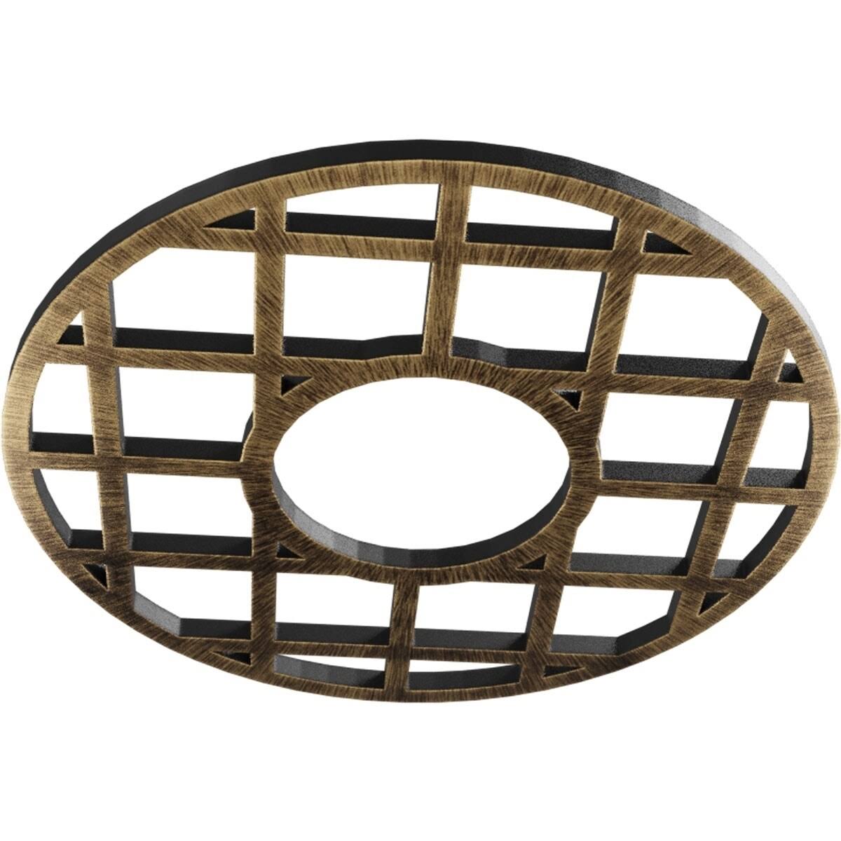 34x22OD x 12 3/8x22ID x 1x22P PVC Pierced Ceiling Medallion E333656