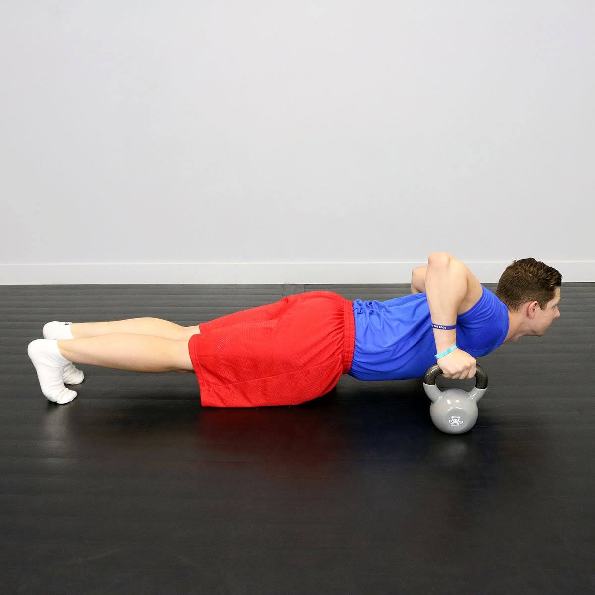 Vinyl Coated Kettlebell 25 lbs Silver M463958