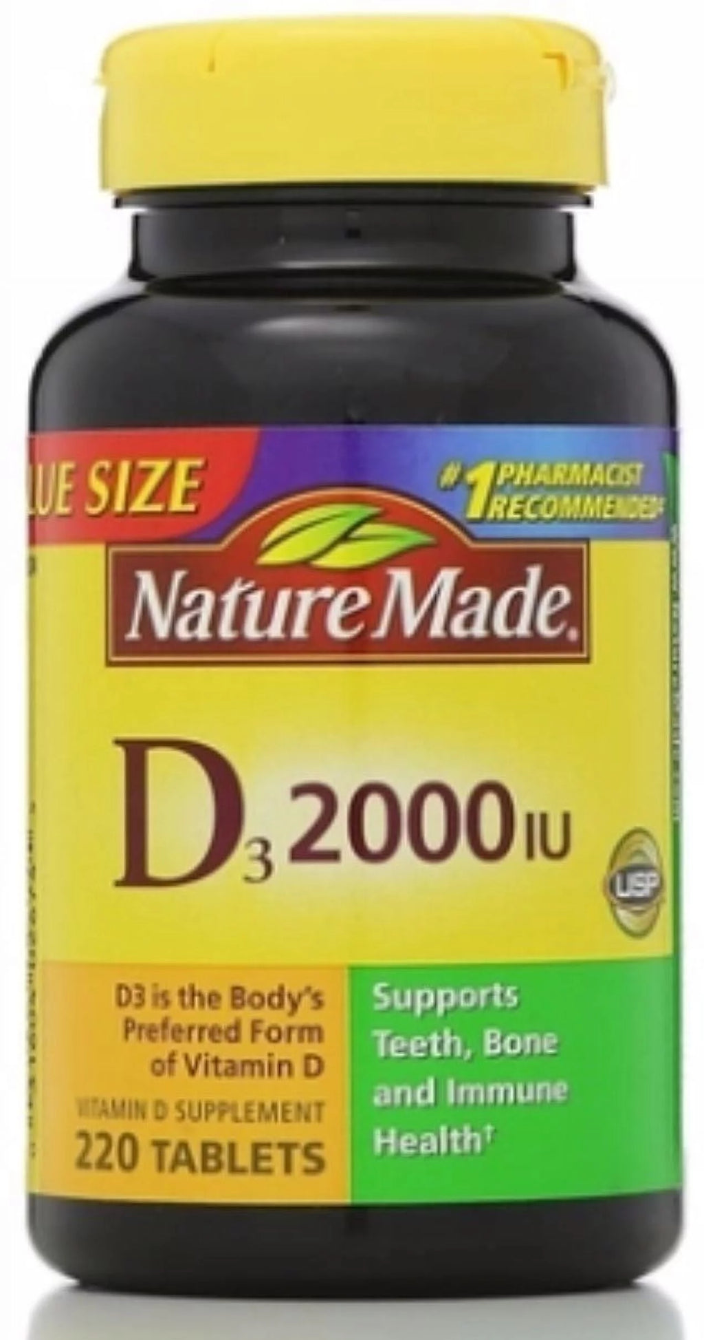 D3 2000 IU Tablets 220 ea Pack of 3 V75843