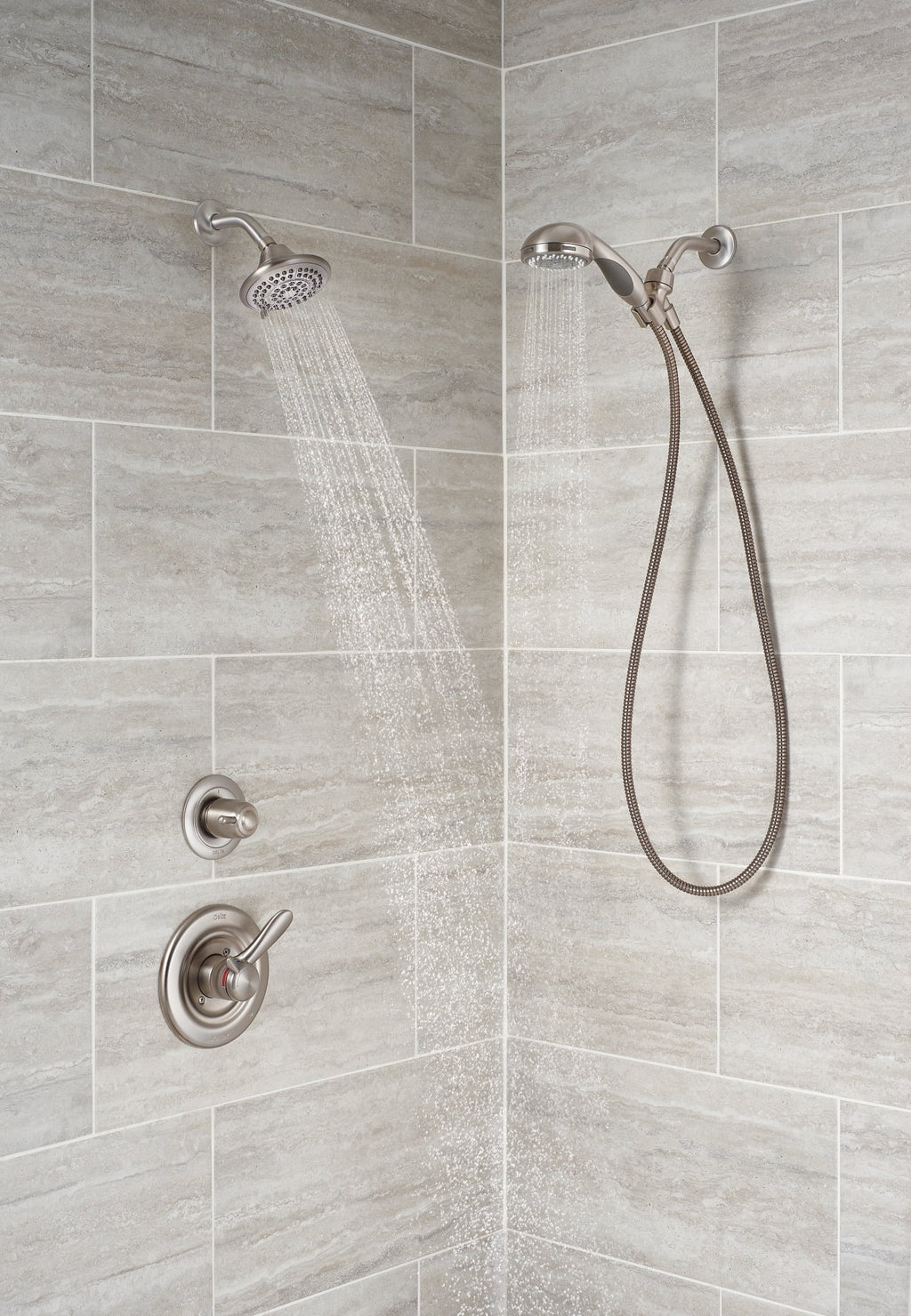 5-Spray Single Handle Shower Faucet in Stainless U7393