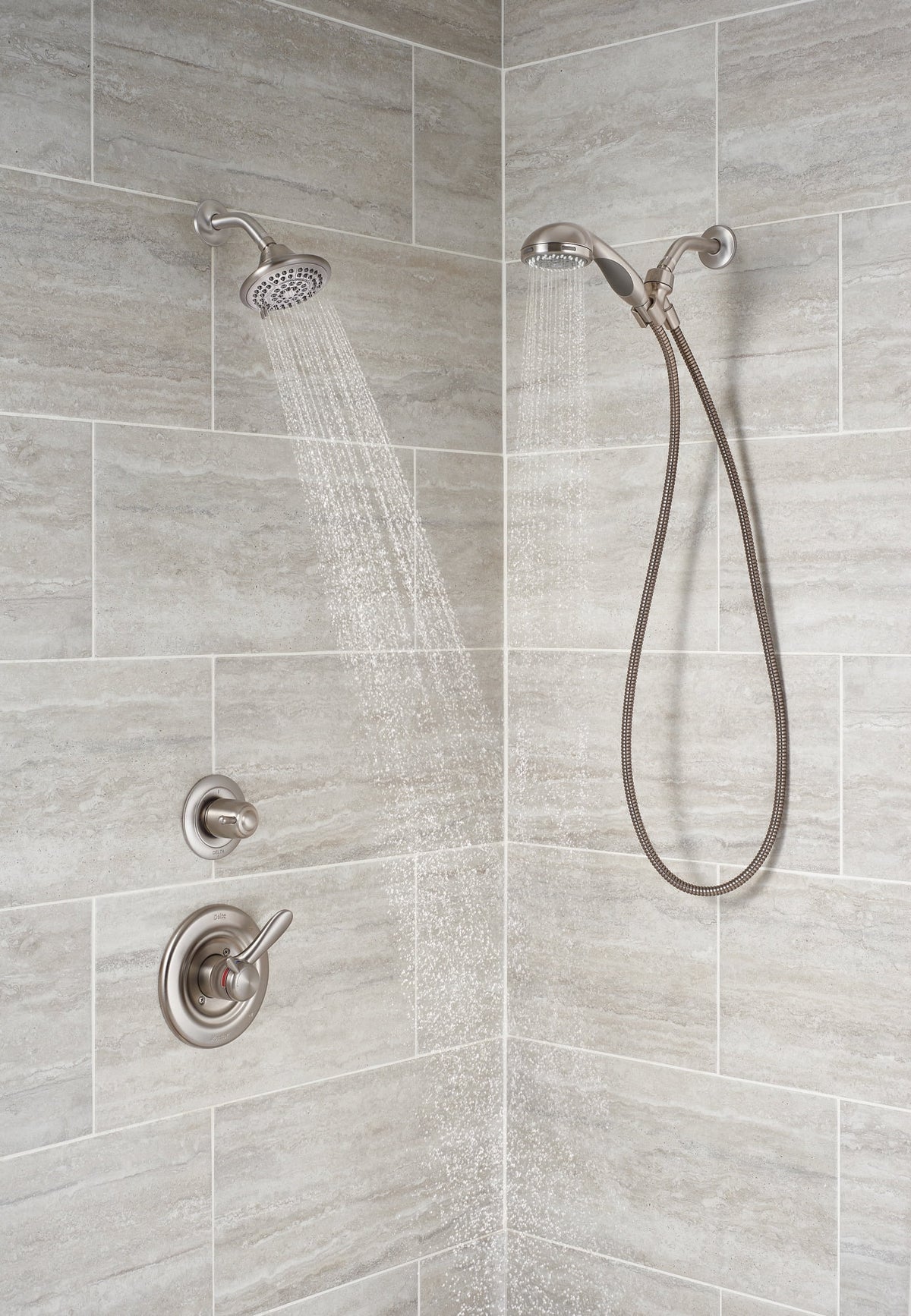 5-Spray Single Handle Shower Faucet in Stainless U7393