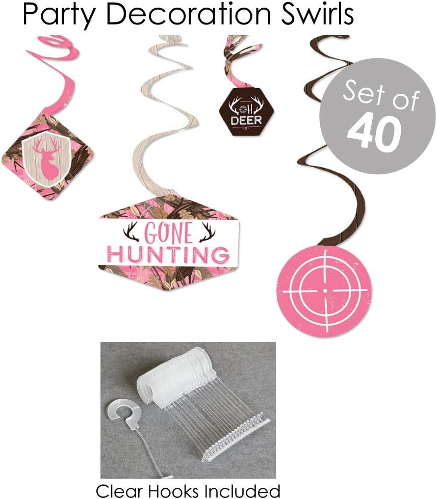 Pink Gone Hunting Deer Hunting Camo Banner Decoration Kit G792298