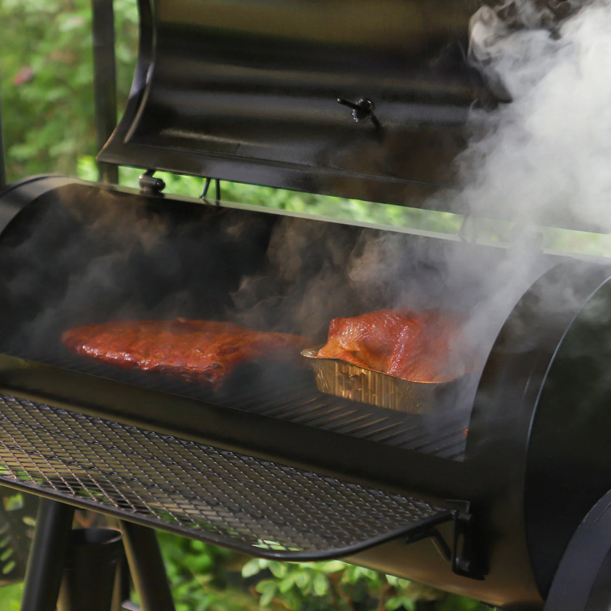 Portable Charcoal Grill with Offset Smoker R814622